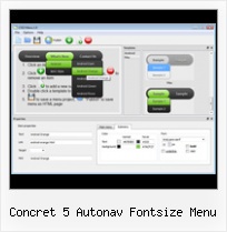 Make Css Button concret 5 autonav fontsize menu