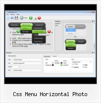 Css3 W3c css menu horizontal photo