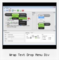 Css Button Inactive wrap text drop menu div