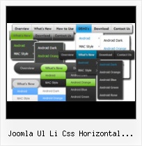 Css3 Lists joomla ul li css horizontal submenu