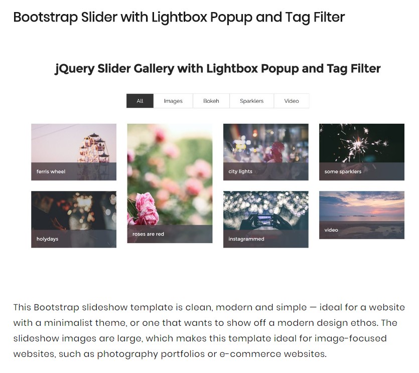  Bootstrap Slider Example 