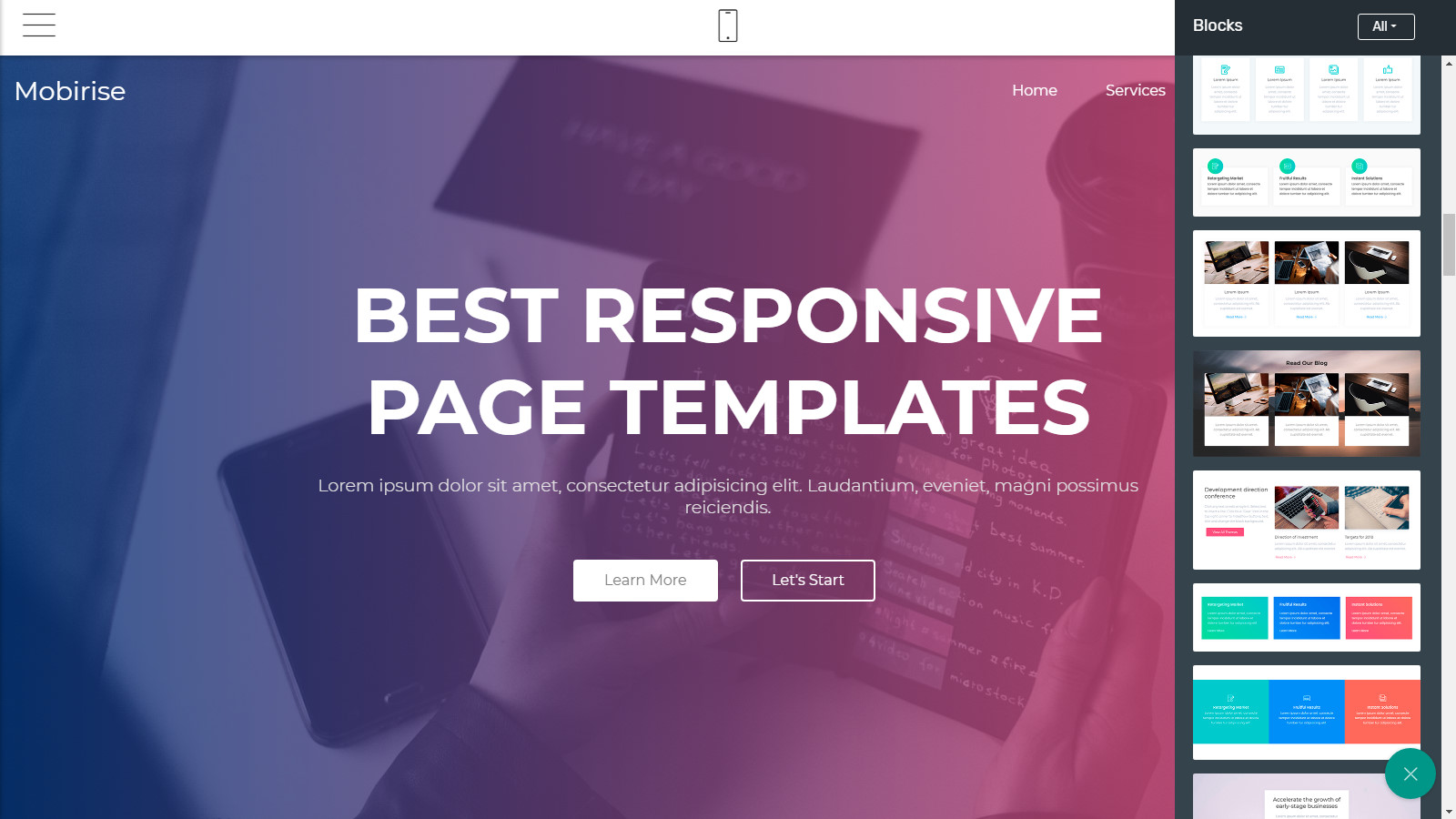 responsive site themes