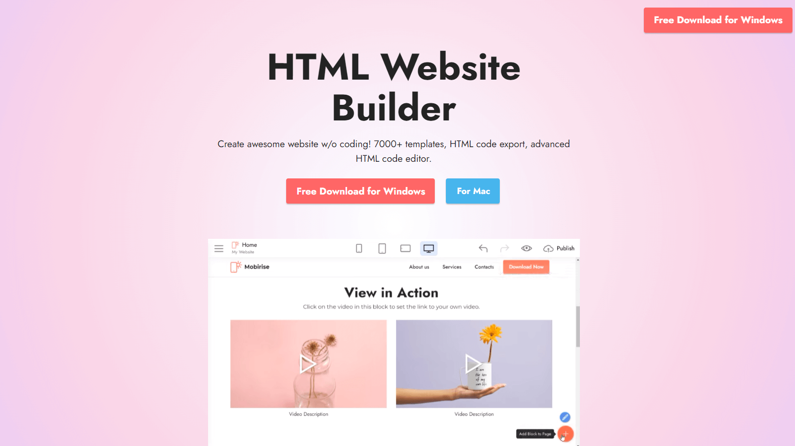  HTML Website Maker